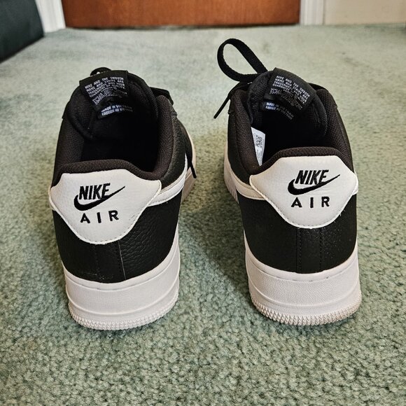 Nike Air Force 1 Low "07 Black White" CT2302-002 Men's Size 12-No Box - Picture 8 of 16